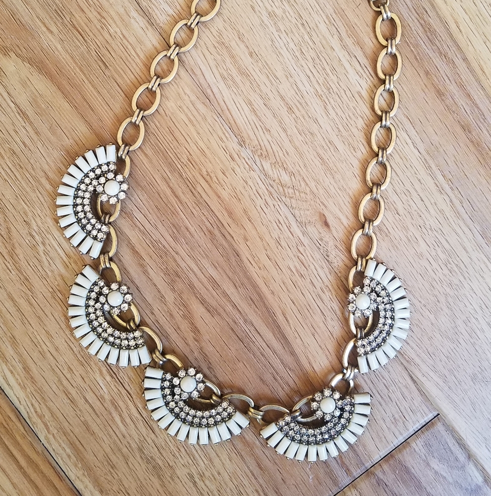 J. Crew Art deco statement necklace